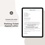 Sample Parking Ticket Appeal Letter
