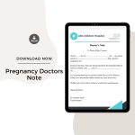 Sample Pregnancy Doctors Note