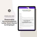 Sample Reasonable Accommodation Letter from Doctor to Employer