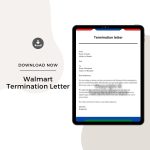 Sample Walmart Termination Letter