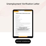 Unemployment Verification Letter