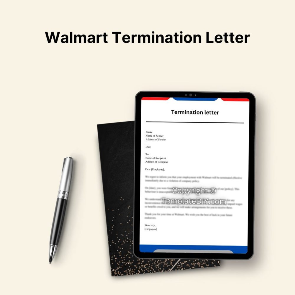 Walmart Termination Letter PDF