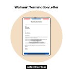 Walmart Termination Letter Word