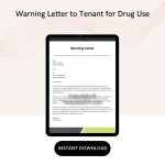 Warning Letter to Tenant for Drug Use